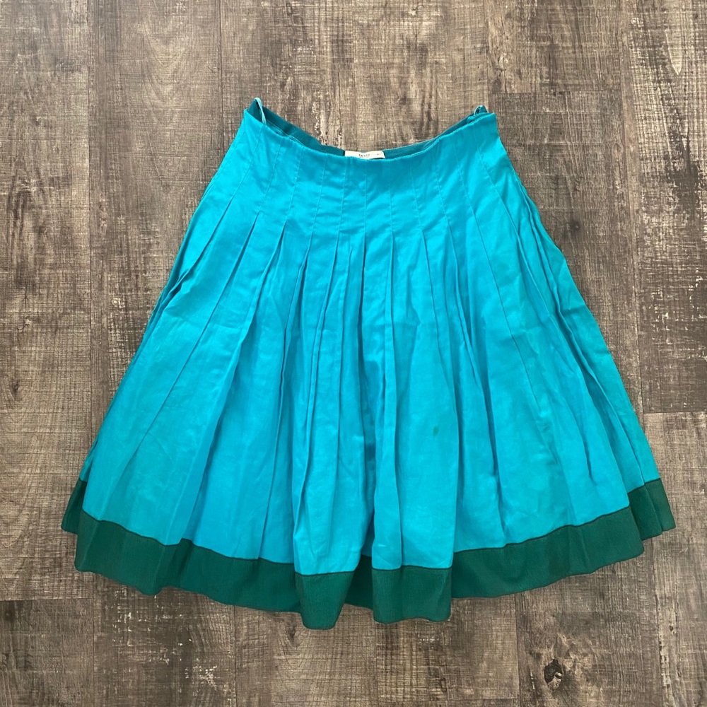 Green Prada skirt